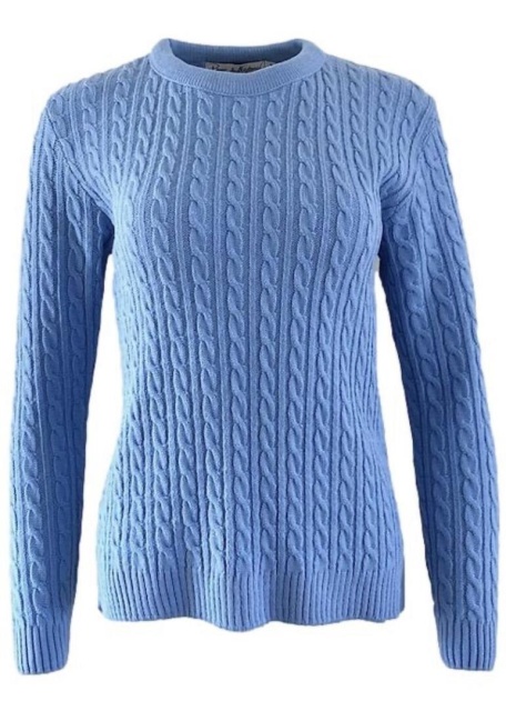 Pure and Natural Sky Blue Cable Jumper